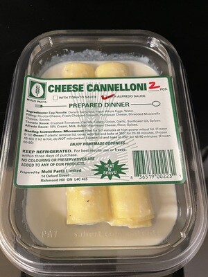 Cheese Cannelloni in Alfredo Sauce - 2pk