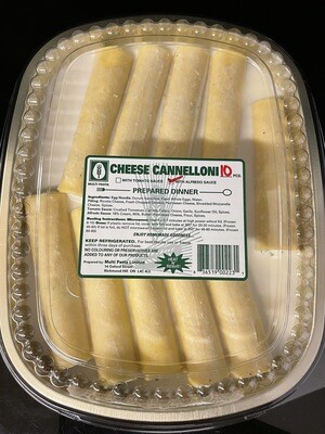 Cheese Cannelloni in Alfredo Sauce - 10pk