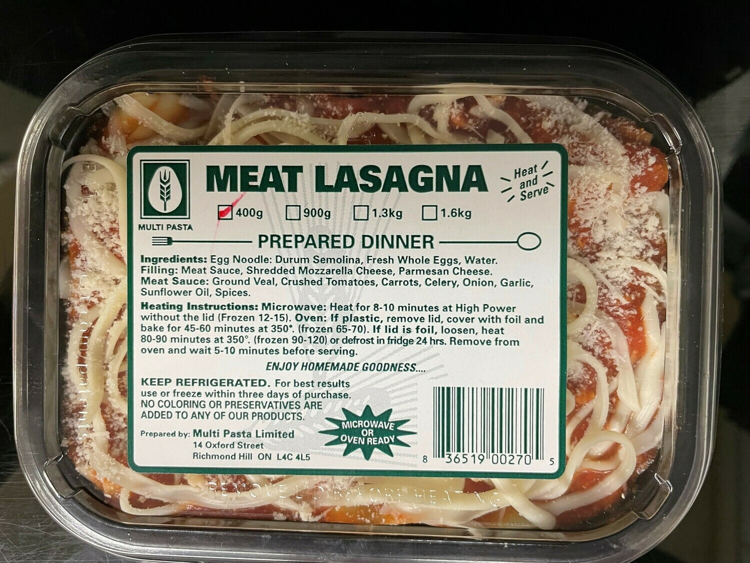 Mini Meat Lasagna