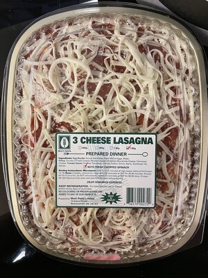 Family Cheese &amp; Spinach Lasagna