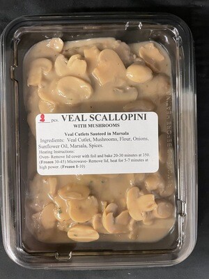 Veal Scallopini 2pc