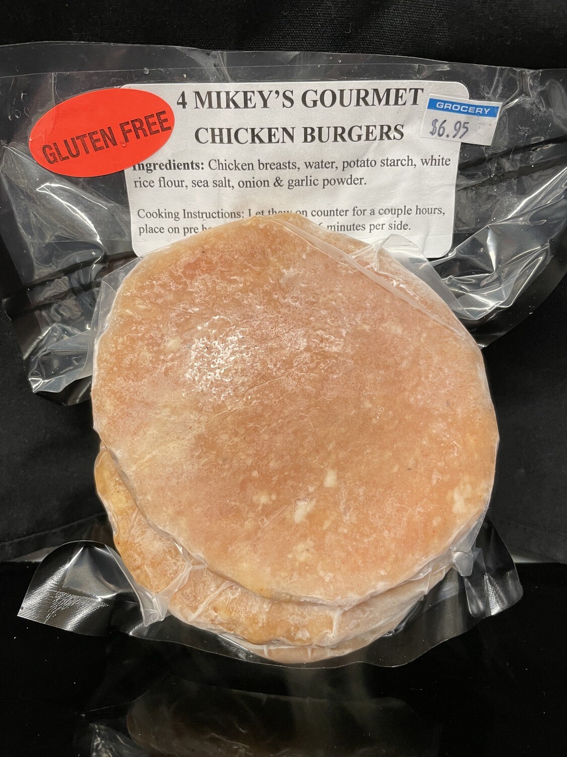 Mikey&#39;s Chicken Burgers - Original 4pk