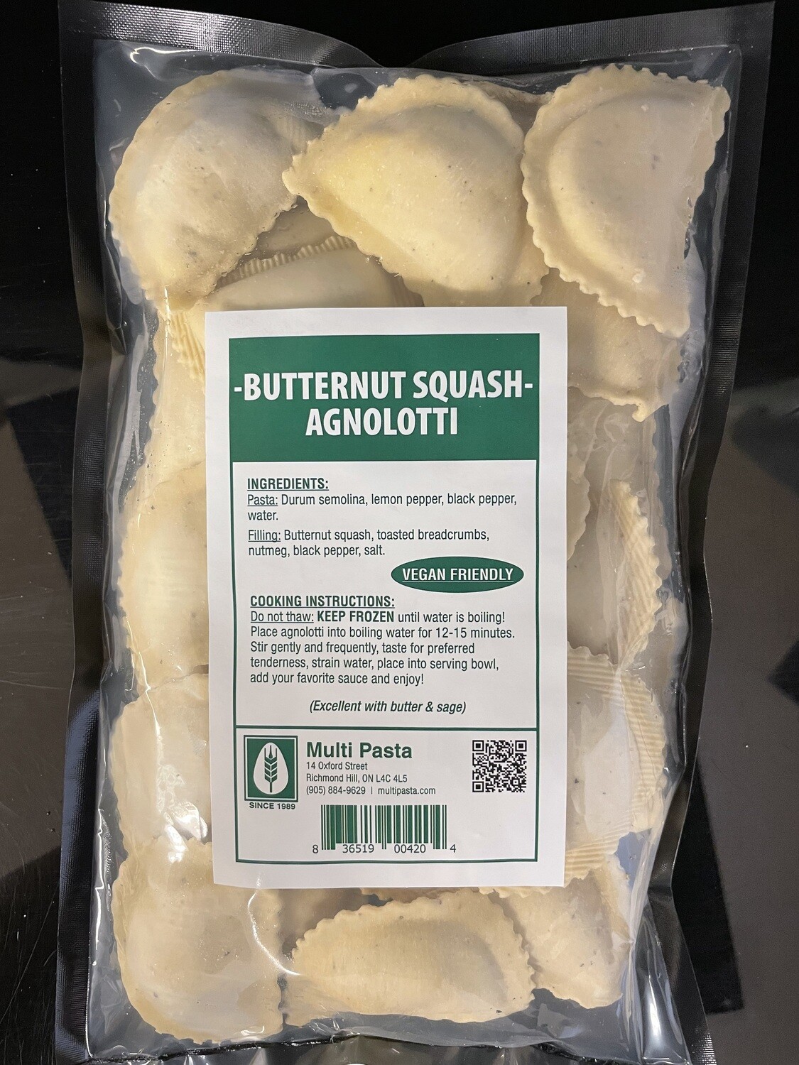 Vegan Squash Agnolotti