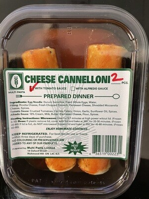 Cheese Cannelloni in Tomato Sauce - 2pk