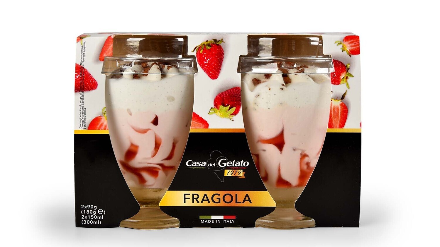 Casa Del Gelato Fragola Glass Gelato