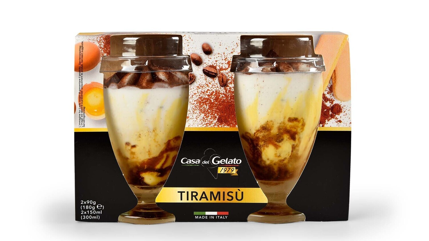 Casa Del Gelato Tiramisu Glass Gelato