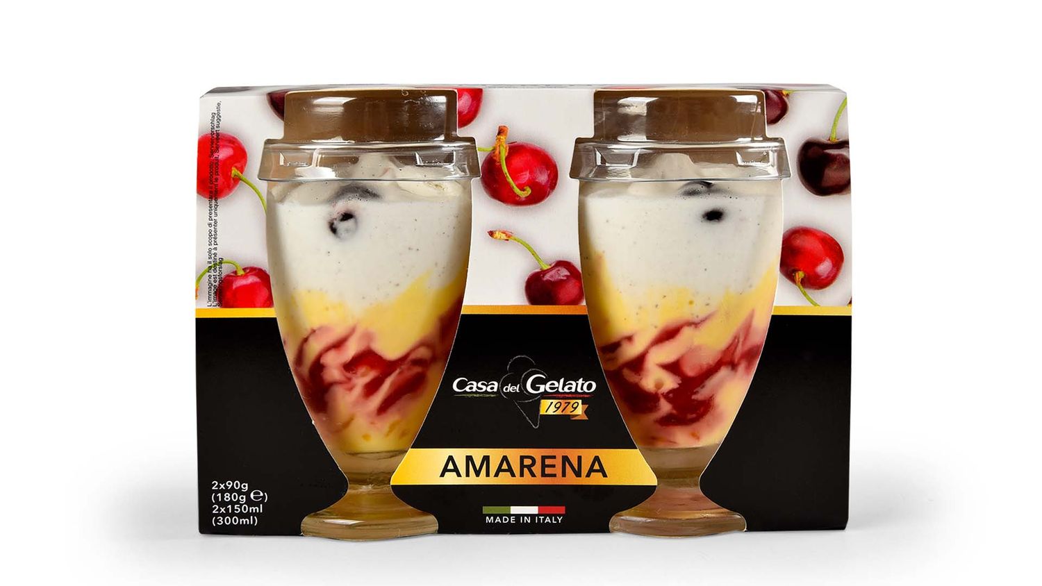 Casa Del Gelato Amarena Glass Gelato