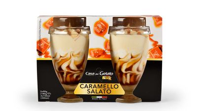 Casa Del Gelato Caramello Salato Glass Gelato