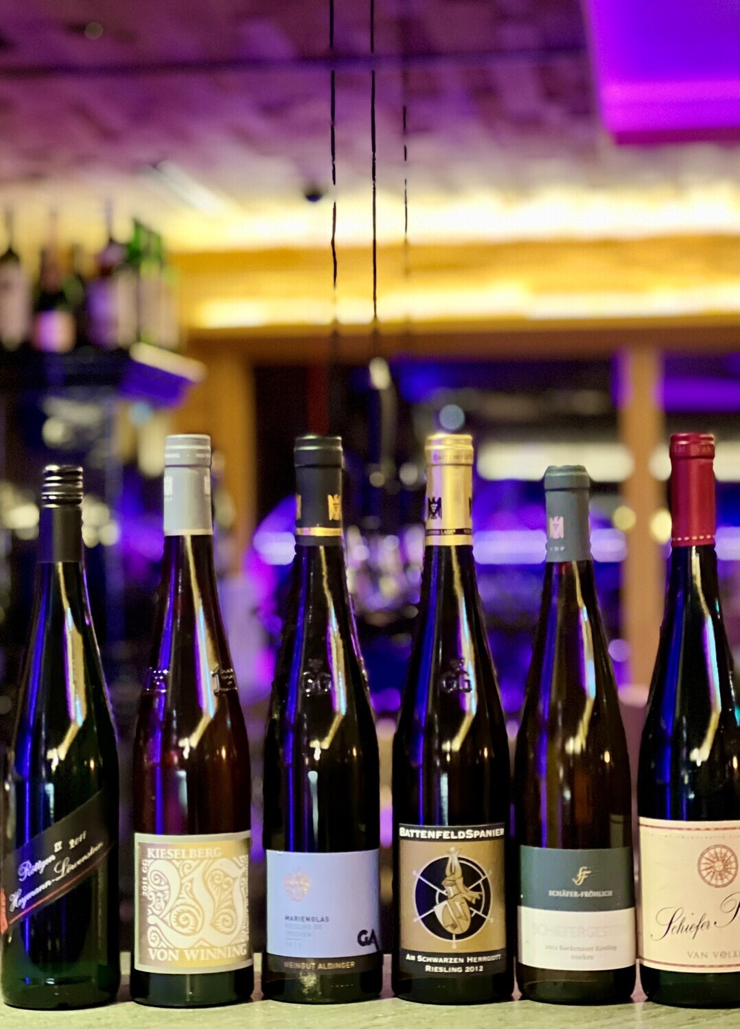 Gereifte deutsche Rieslinge