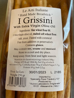 Grissini - EV Olive Oil
