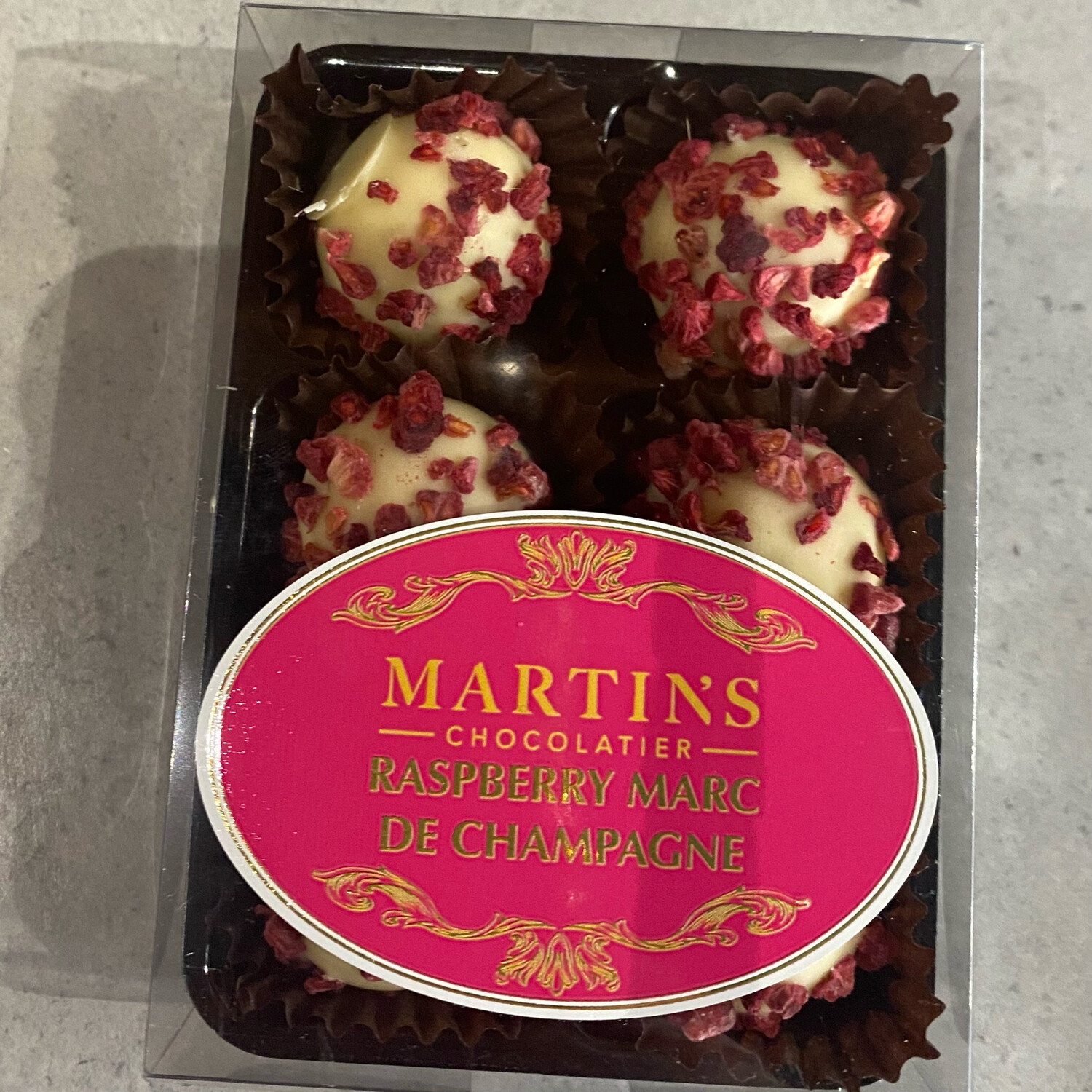 Raspberry & Champagne Truffles