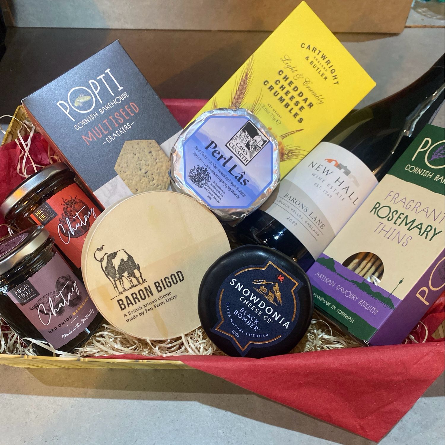 British Cheese & Wine Hamper
