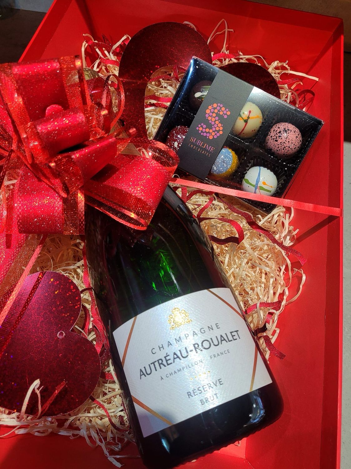 Champagne and chocolates