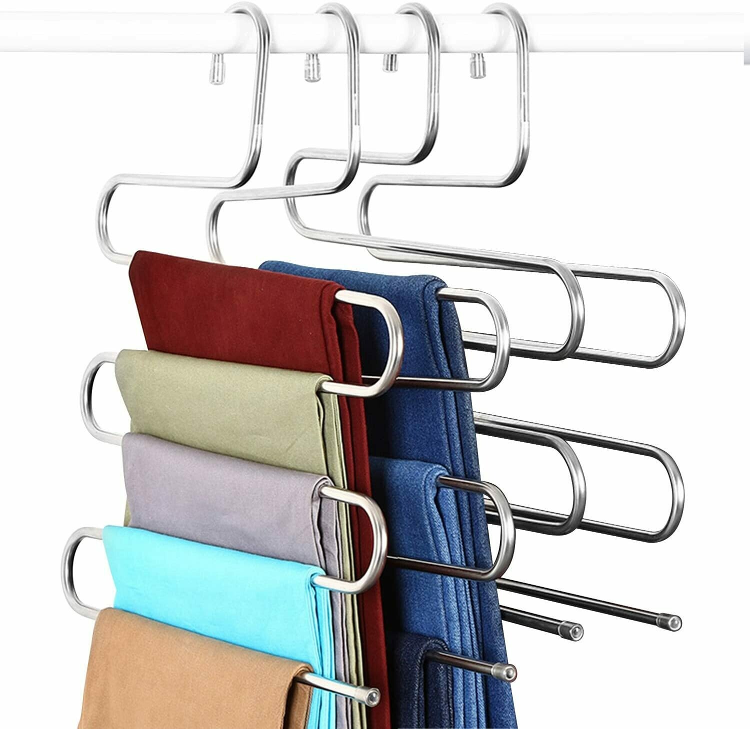 S-Type Stainless Steel Multi Layers Clothes Hangers