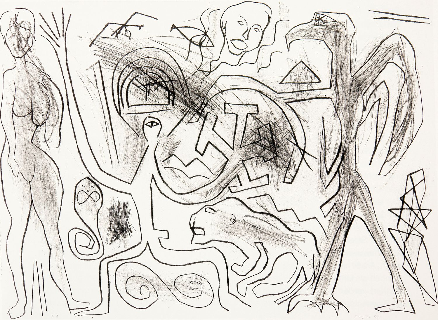 ​A.R. Penck - ''3 Figuren" 1985