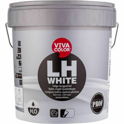 Vivacolor LH White špakteļtepe Balta vieglā špakteļtepe