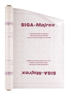 SIGA Majrex Tvaika barjeras membrāna ar divām sd vērtībām 0,3mm, 150cm, 75m2