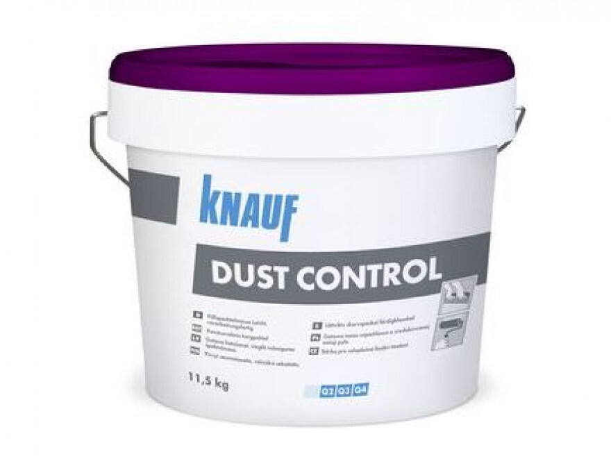 KNAUF Dust Control gatavā špaktele ar samazinātu putekļu daudzumu slīpējot