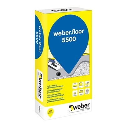 Weber.floor 5500(Vetonit) grīdas izlīdzinātājs (5 – 20mm) 25kg