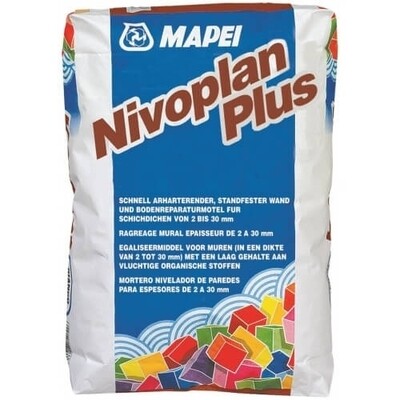 MAPEI Nivoplan Plus Grīdu un sienu izlīdzināšanas sastāvs (3-30mm) 25 kg