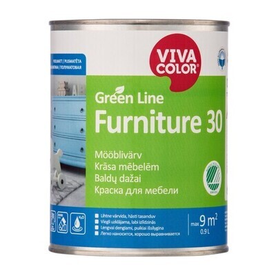 VIVACOLOR Furniture 30 C pusmatēta krāsa koka un metāla virsmām