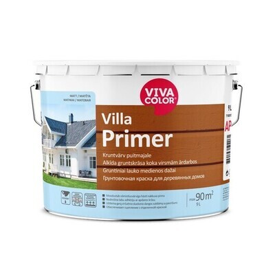 Vivacolor Villa Primer gruntējuma krāsa, Alkīda eļļas gruntējuma krāsa koka virsmām