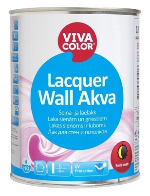 Vivacolor Lacquer Wall Akva Pusmatēta laka koka sienām un griestiem