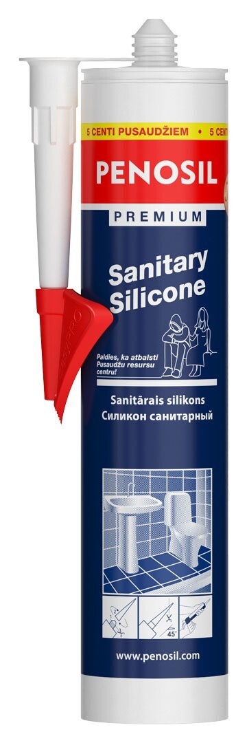 PENOSIL Premium Sanitary Silicon Sanitārais silikona hermētiķis, 310ml