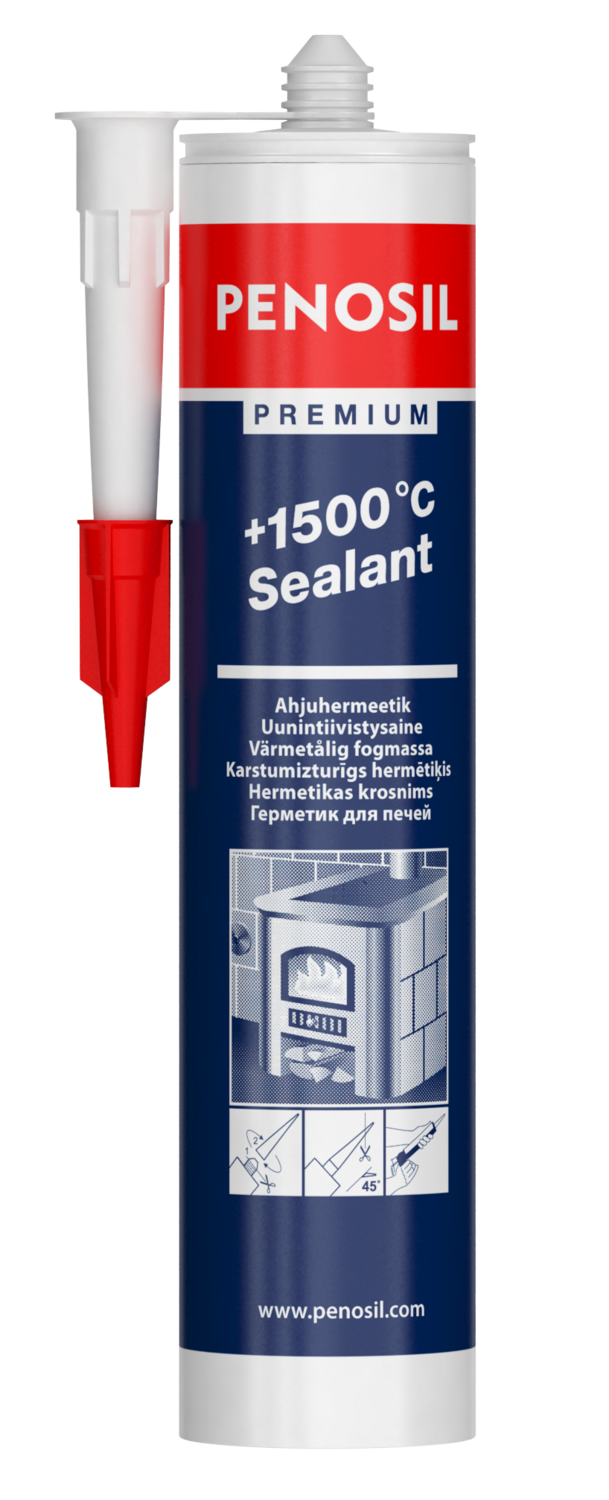 PENOSIL Premium +1500°C Sealant Hermētiķis krāsnīm, Melns, 310ml