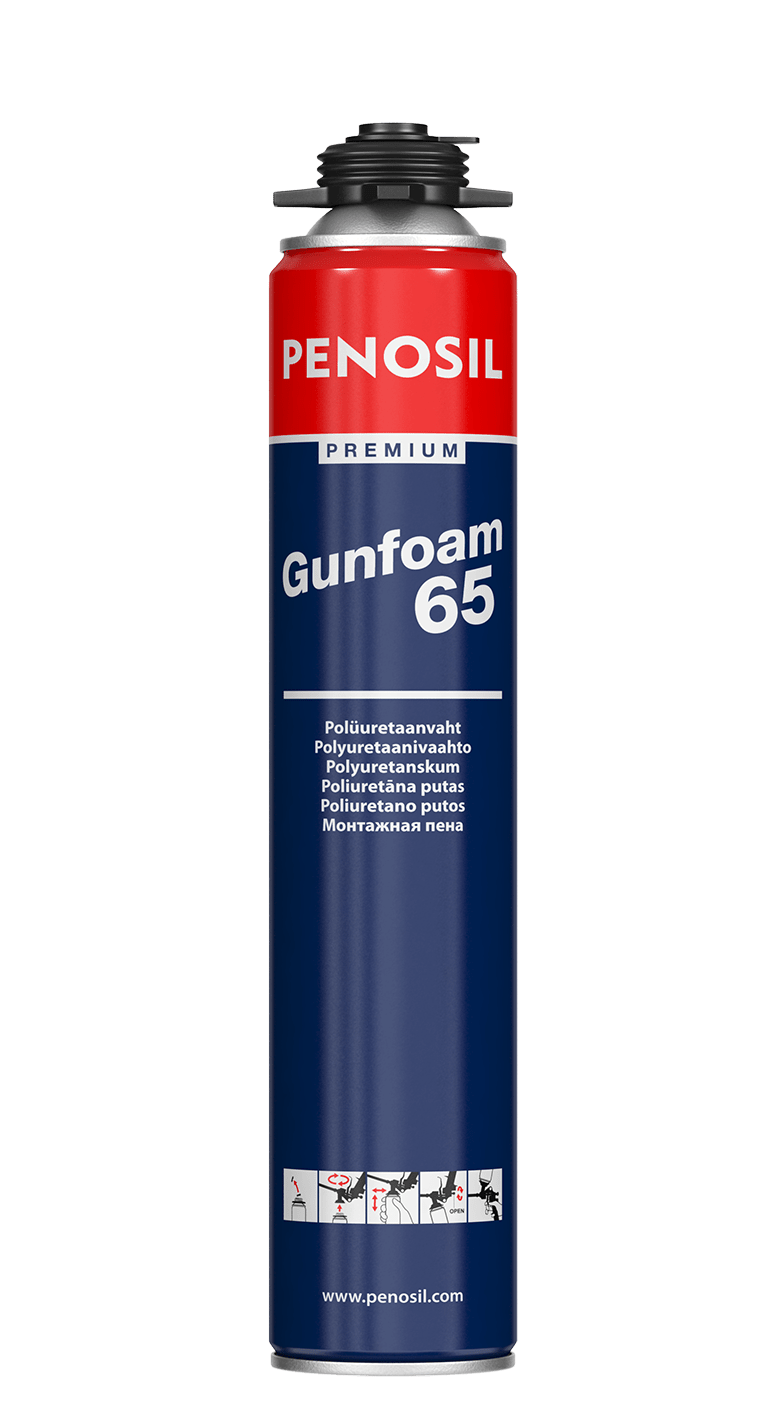 PENOSIL Premium Gunfoam 65 PU putas ar lielāku izpūsto putu apjomu, 900ml