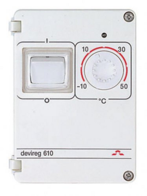 Devi DEVIreg 610 elektroniskais termoregulators ar āra sensoru, -10 …+10°C, IP 44, 16A, 140F1080