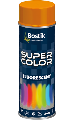 Den Braven SUPER COLOR FLUORESCENT, Fluoriscējoša krāsa aerosolā ar atstarojošu efektu, 400ml