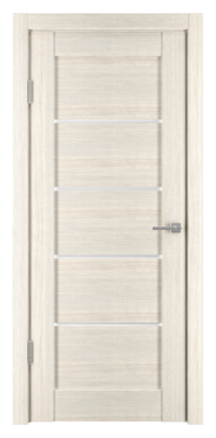 Durvju Komplekts Ar PVC Pārklājumu HORIZONTAL-1 Kapučīno - Vērtne, Kārba, 2 Eņģes, Slēdzene