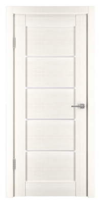 Durvju Komplekts Ar PVC Pārklājumu HORIZONTAL-1 Bjanko - Vērtne, Kārba, 2 Eņģes, Slēdzene