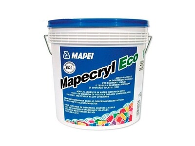 MAPEI Mapecryl Eco Ekoloģiska akrila bāzes ūdens dispersijas līme vinila un tekstila grīdu segumu pielīmēšanai, 16L