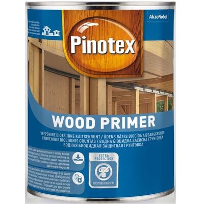 Pinotex Wood Primer, Uz ūdens bāzes veidota bezkrāsaina koksnes aizsarggrunts
