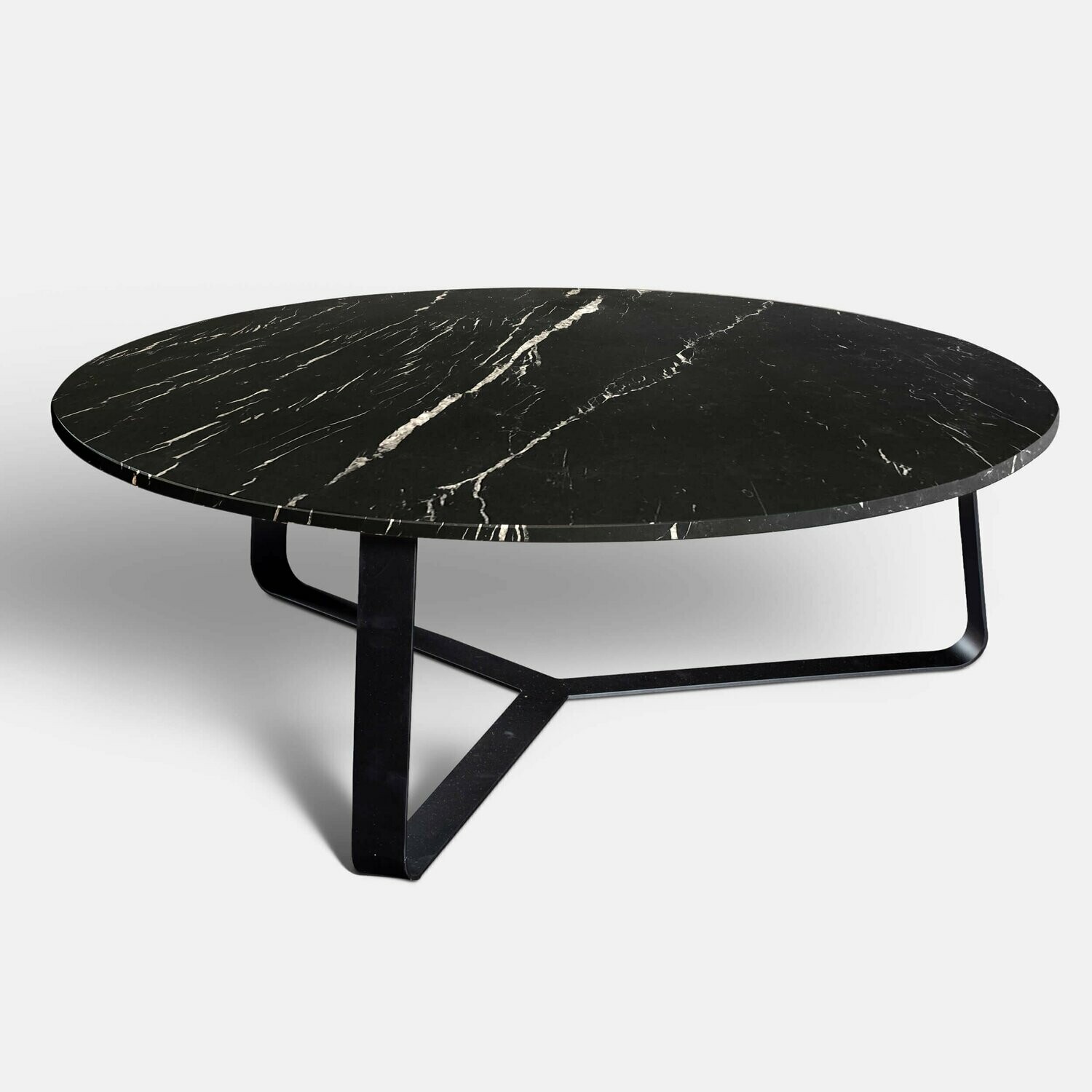 Bloom side table ø 80 Marquina Black
