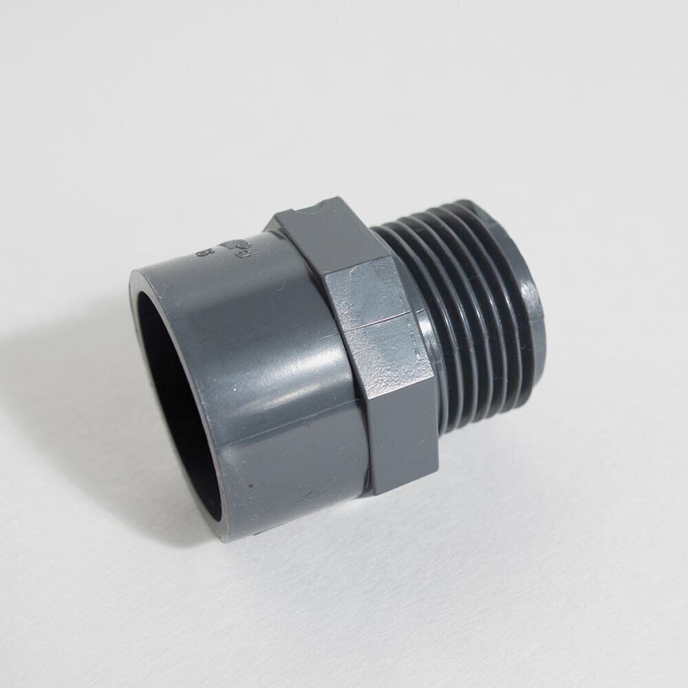 PVC Muffenübergangsnippel 1x Schraubgewinde aussen/Muffe 63 mm