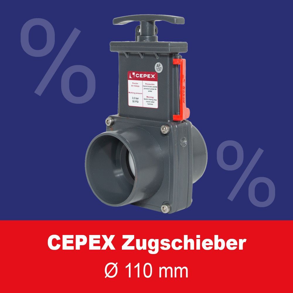 Zugschieber CEPEX 110 mm