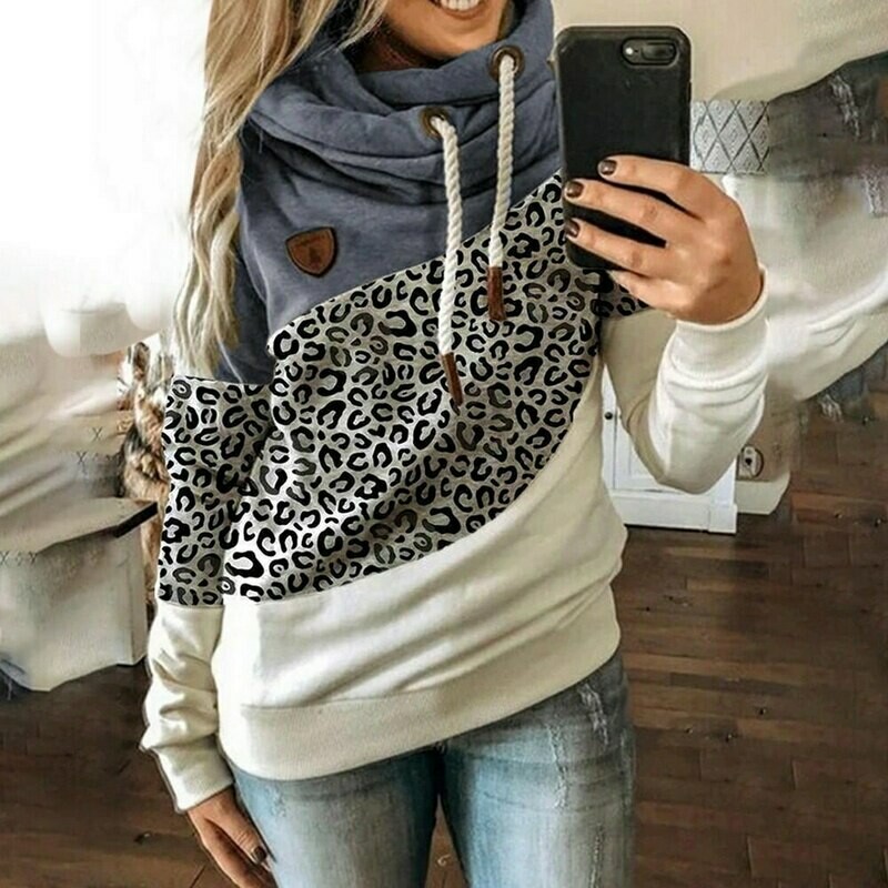 Patchwork Hooded Sweatshirt