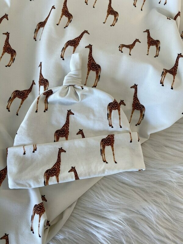 Knot mutsje giraffe