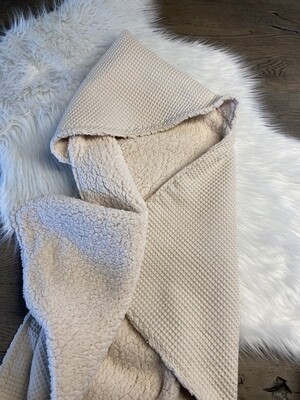 Omslagdoek natural teddy