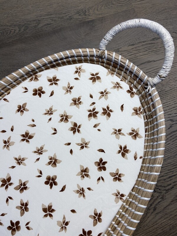 Hoes bloemen caramel
