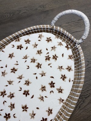 Hoes bloemen caramel
