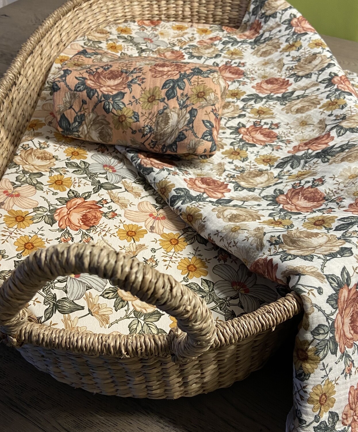 Voedingsdoek vintage flower