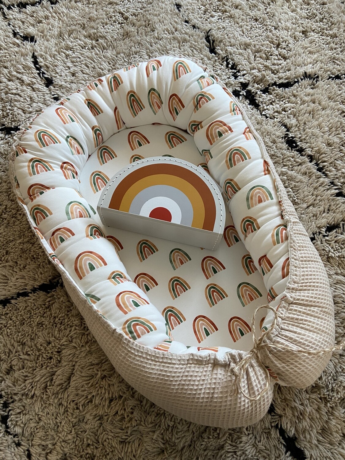 Babynest  over the rainbow naturel