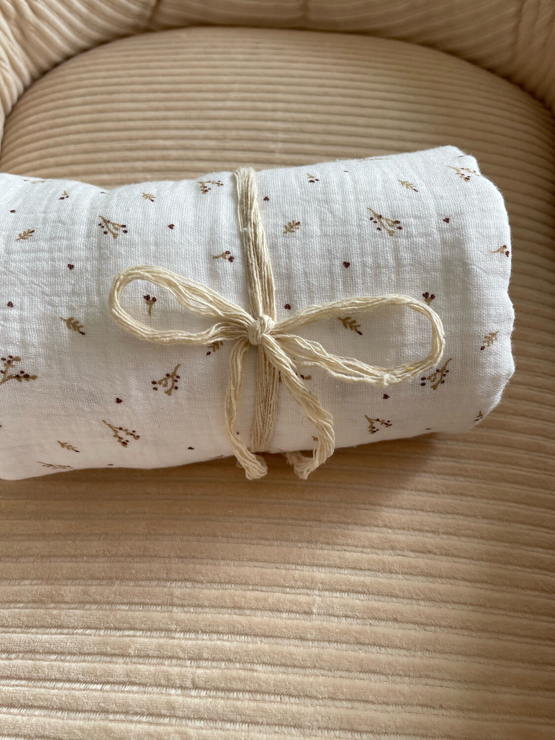 Swaddle hydrofiel besjes creme