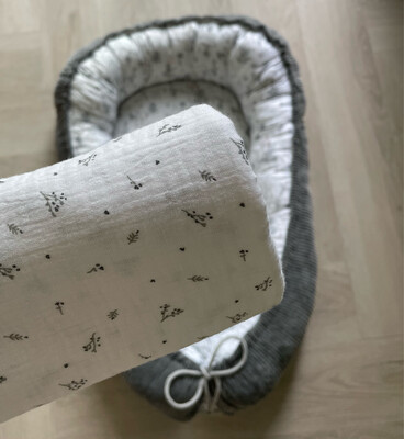 Swaddle hydrofiel besjes grijs