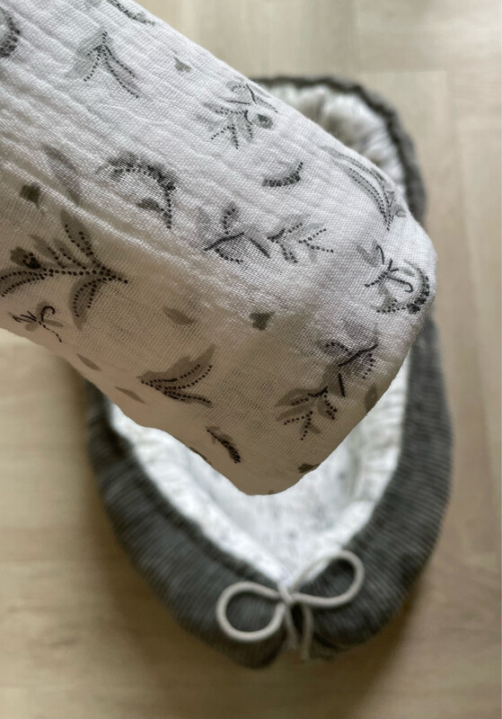 Swaddle hydrofiel twijg Grey Leaves