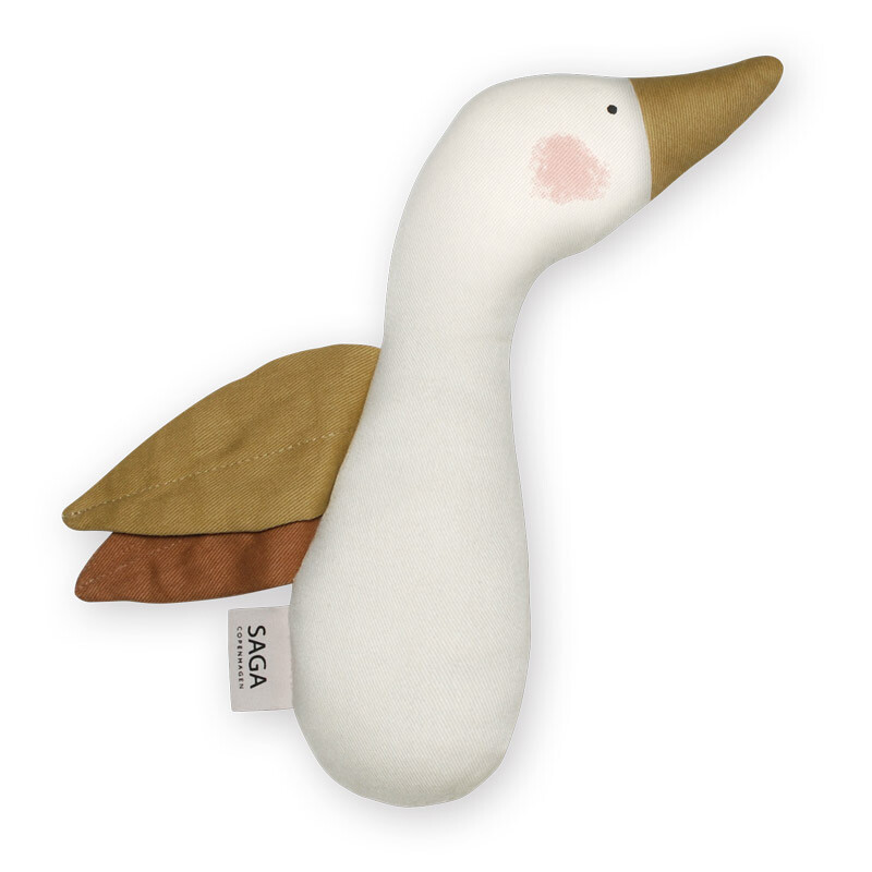 Sale: Knuffel Rammelaar Gans Saga